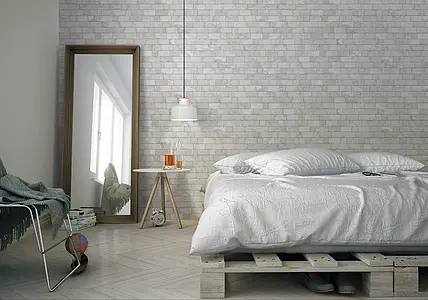 Background tile, Effect stone,travertine, Color grey, Glazed porcelain stoneware, 16x40 cm, Finish antislip